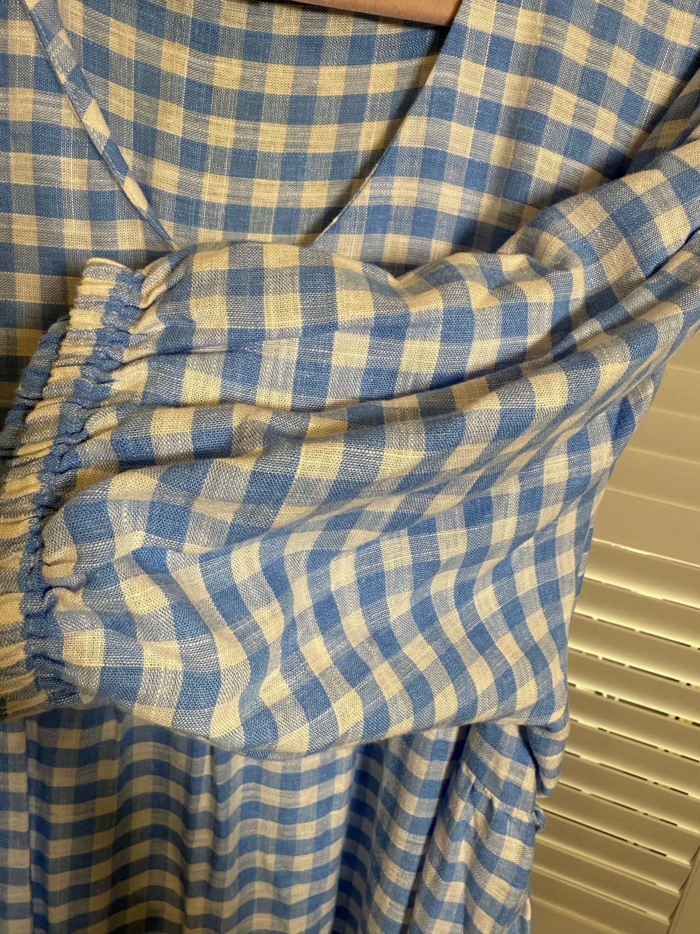 Jeans West Blue and White Gingham dress