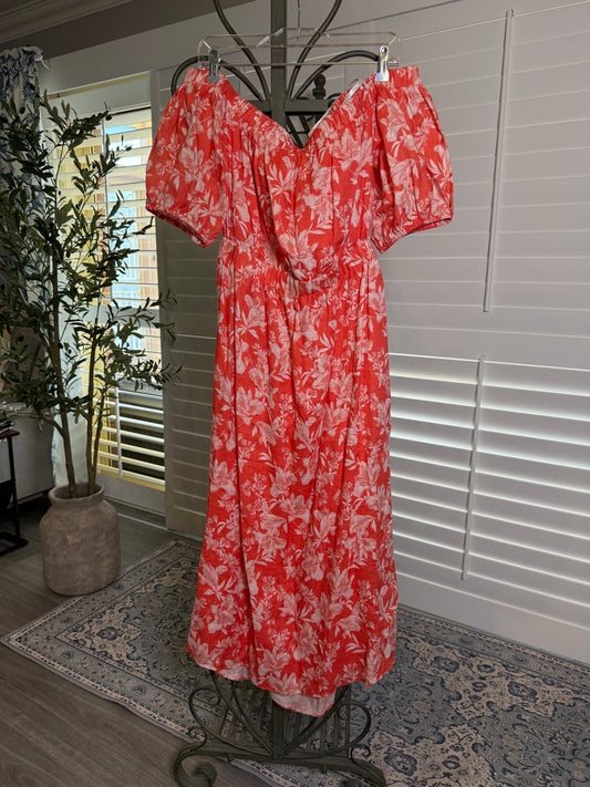 Forever New Orange Floral Dress