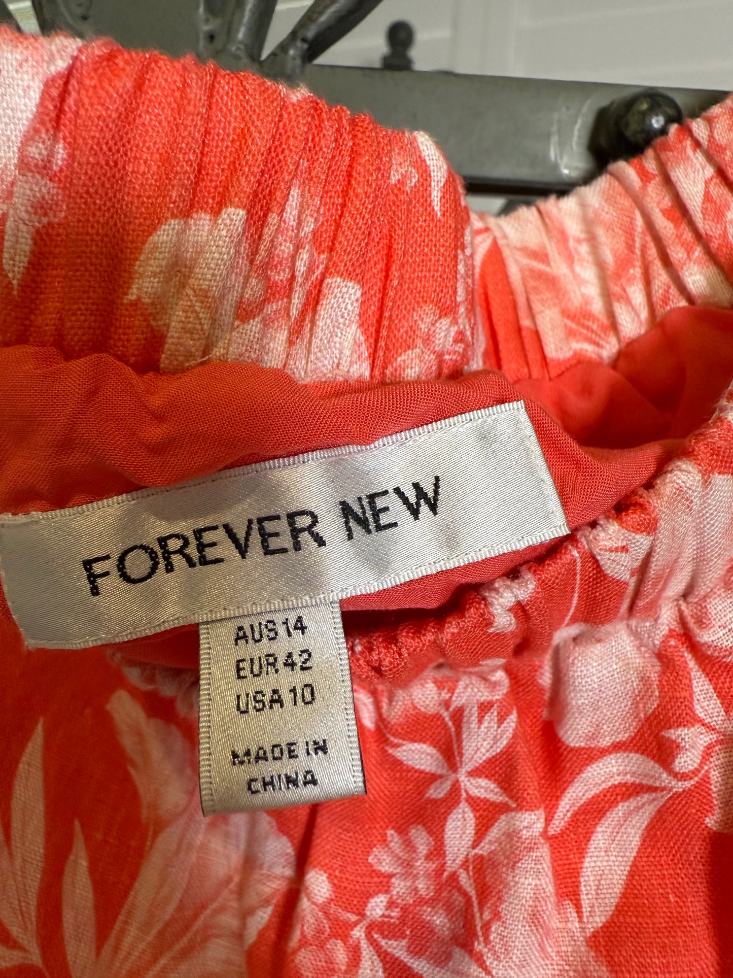 Forever New Orange Floral Dress