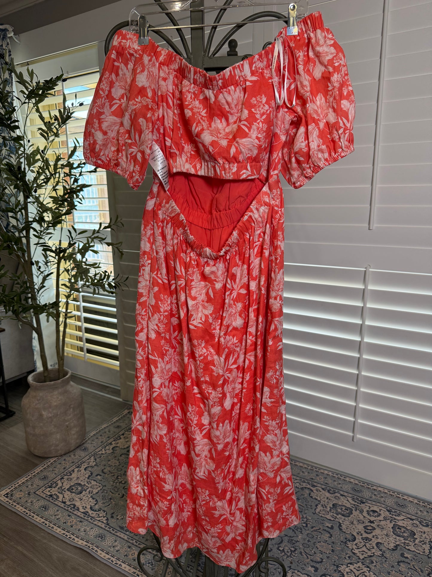 Forever New Orange Floral Dress
