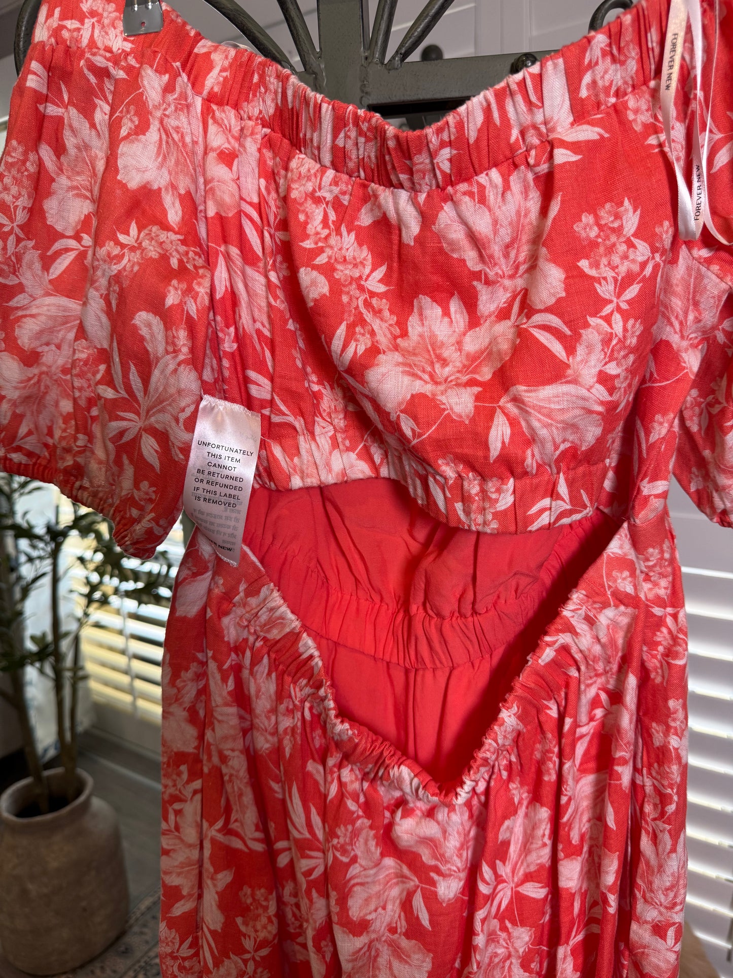 Forever New Orange Floral Dress