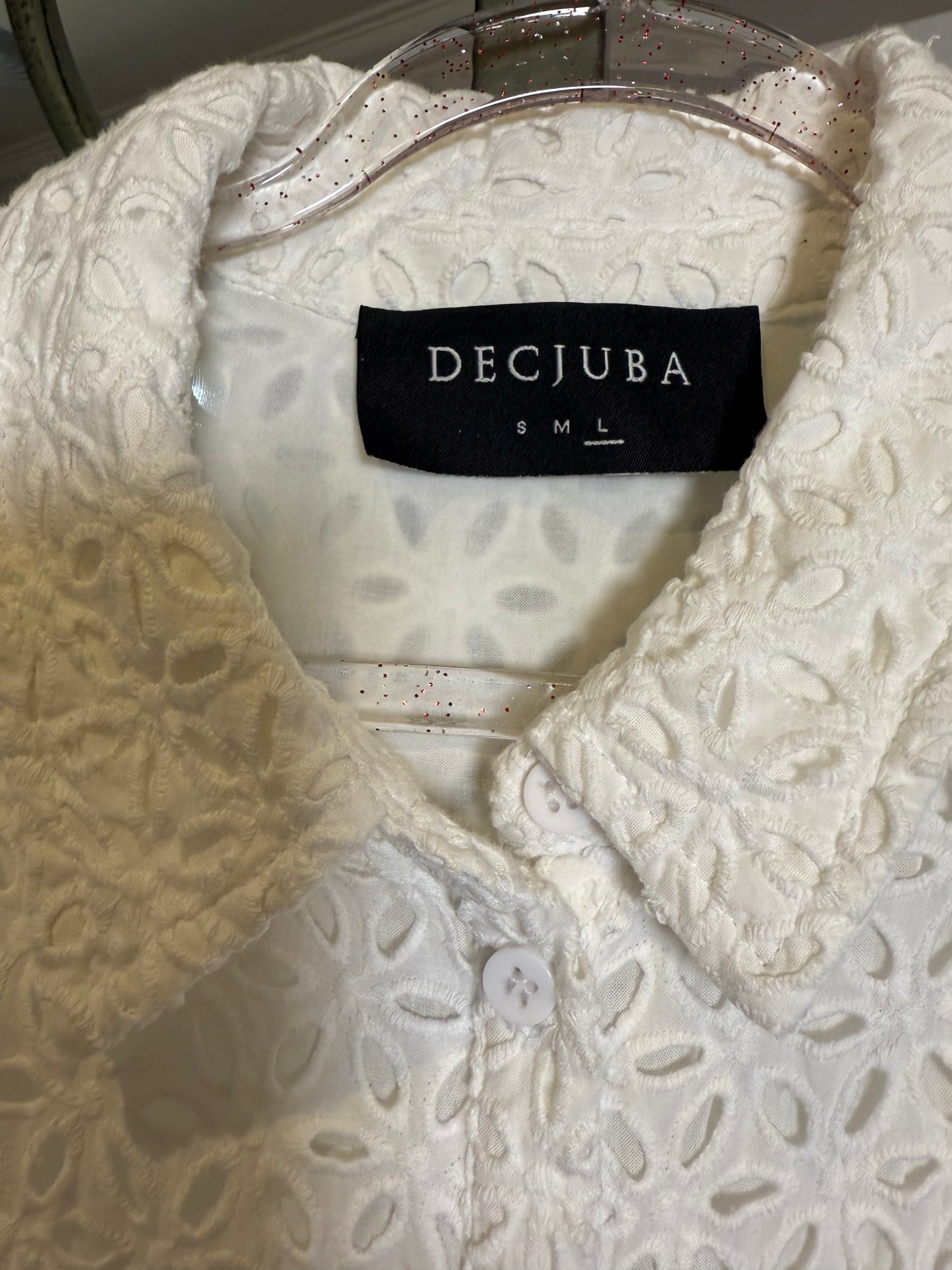 Decjuba White Broderie Anglaise Dress