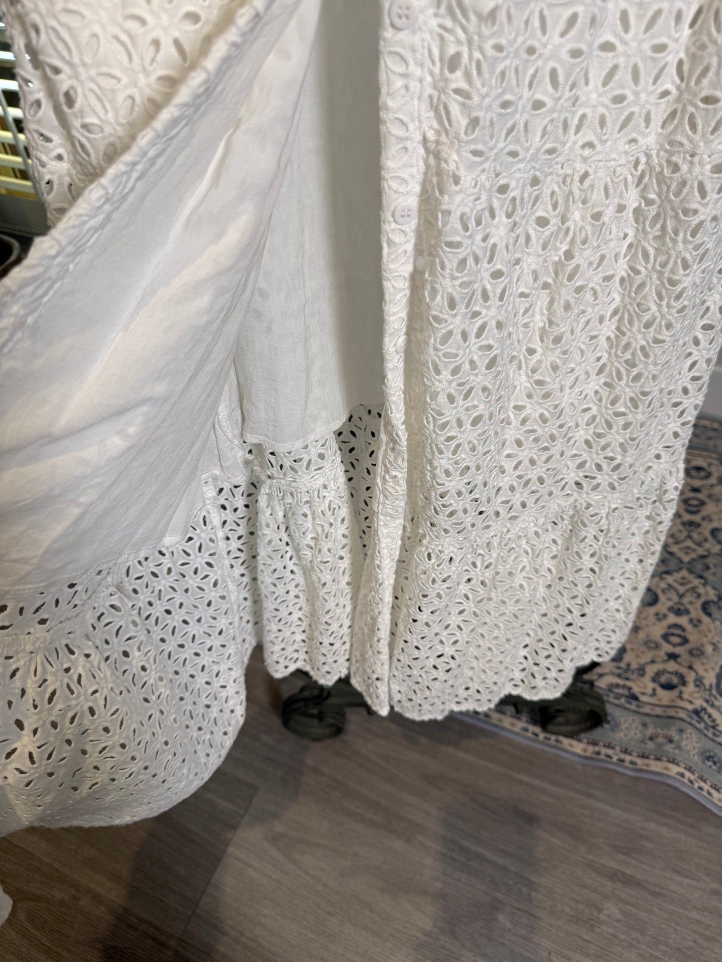 Decjuba White Broderie Anglaise Dress
