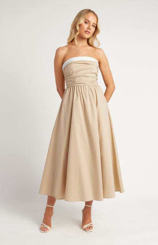 Marley Midi Strapless Dress