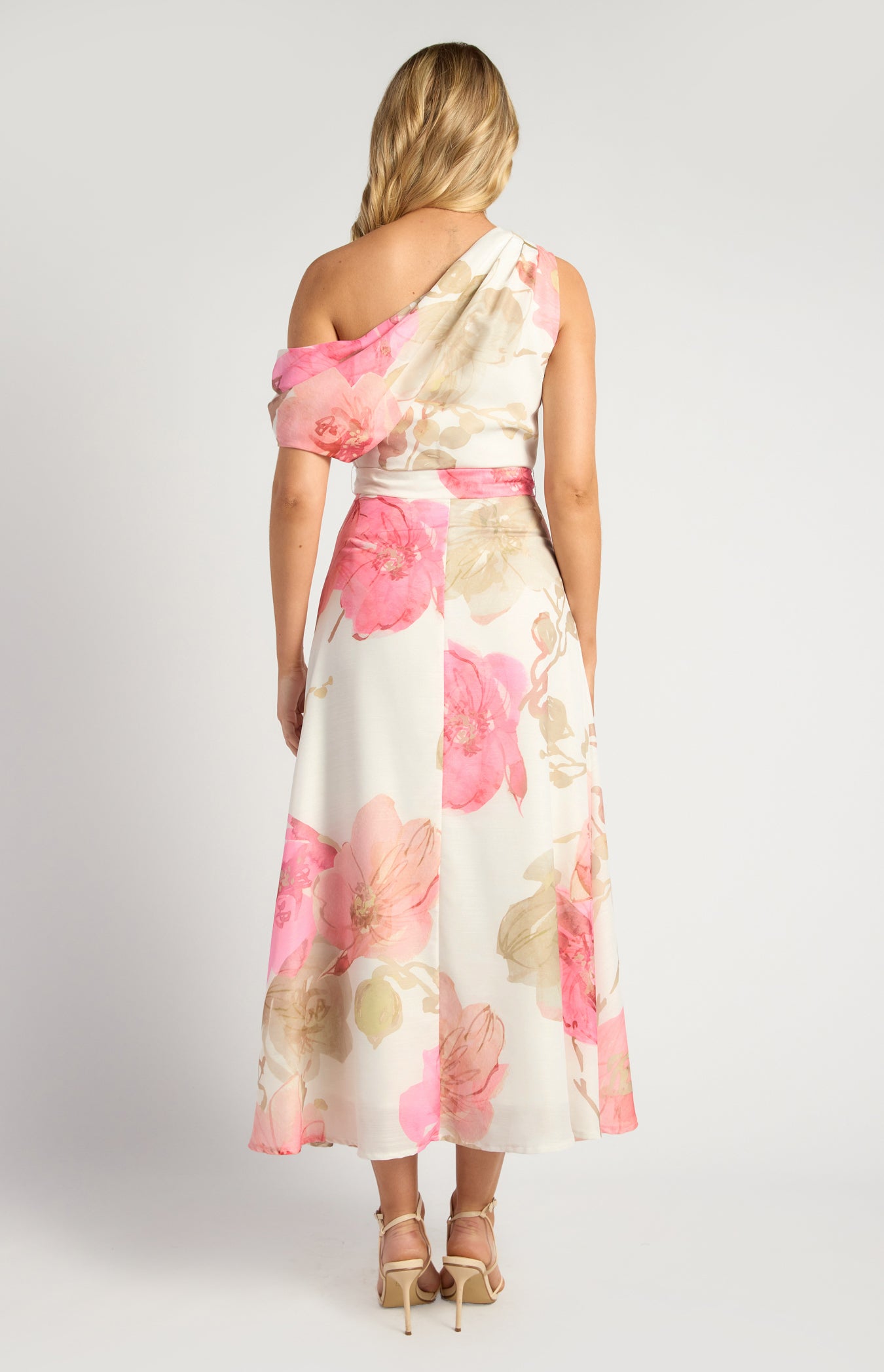 Floral Watercolour Midi Dress