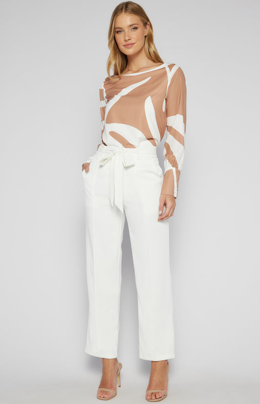 Posey Tie-Belt Pants