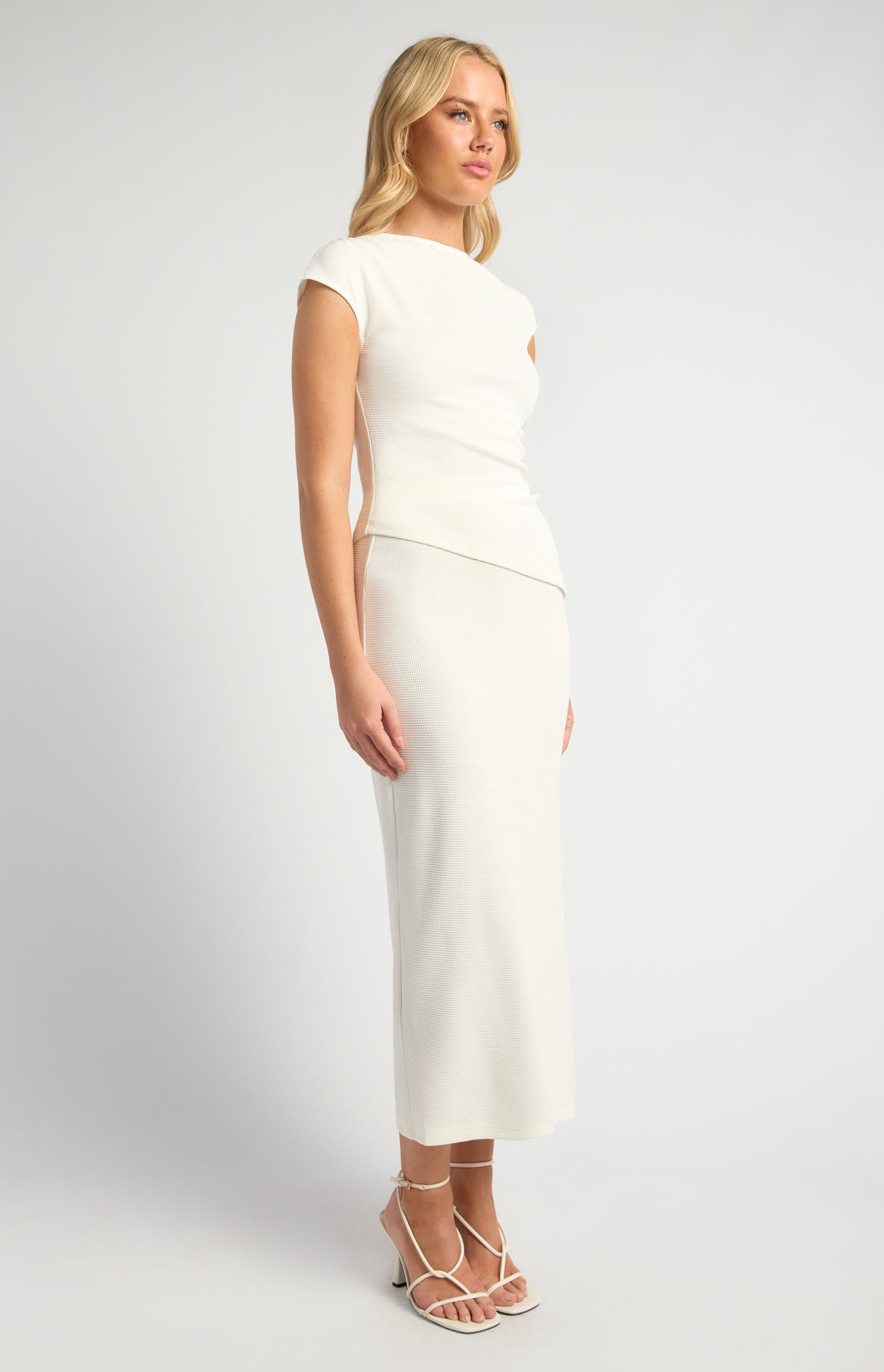 Monique Asymmetrical Top & Skirt Set