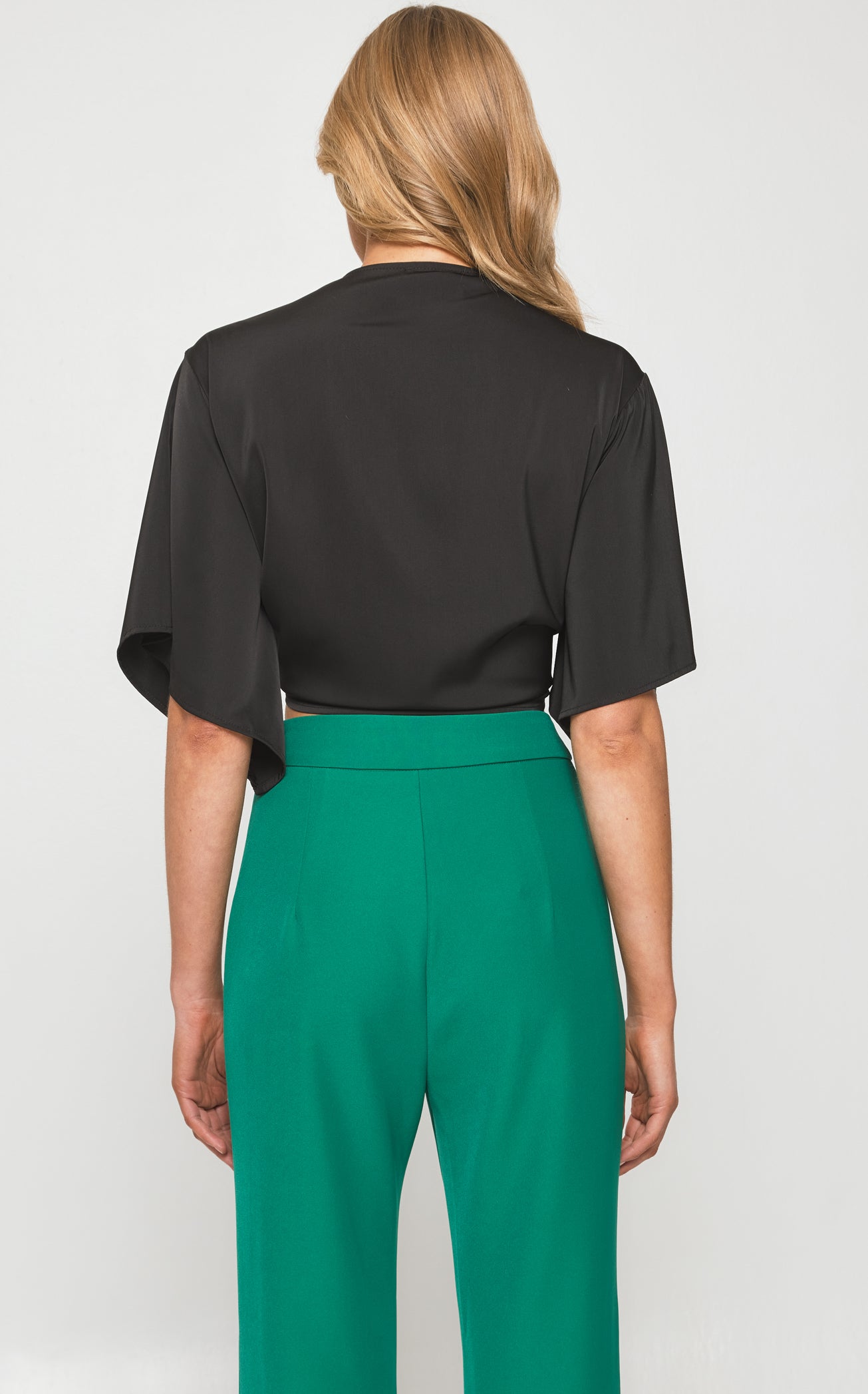 Rebecca Kimono Sleeve Front Tie Top