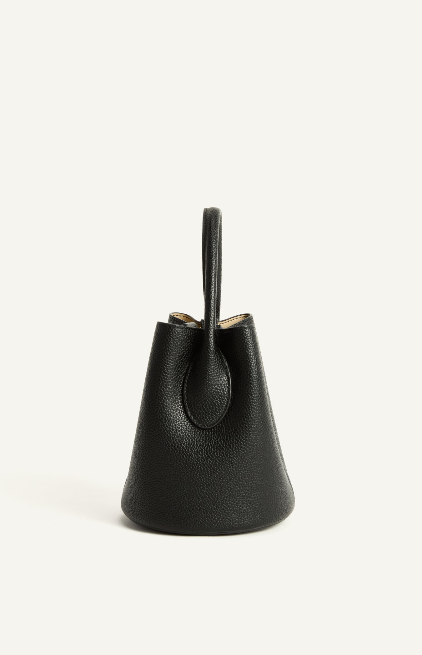 Ophelia Pebbled Vegan Leather Bucket Bag