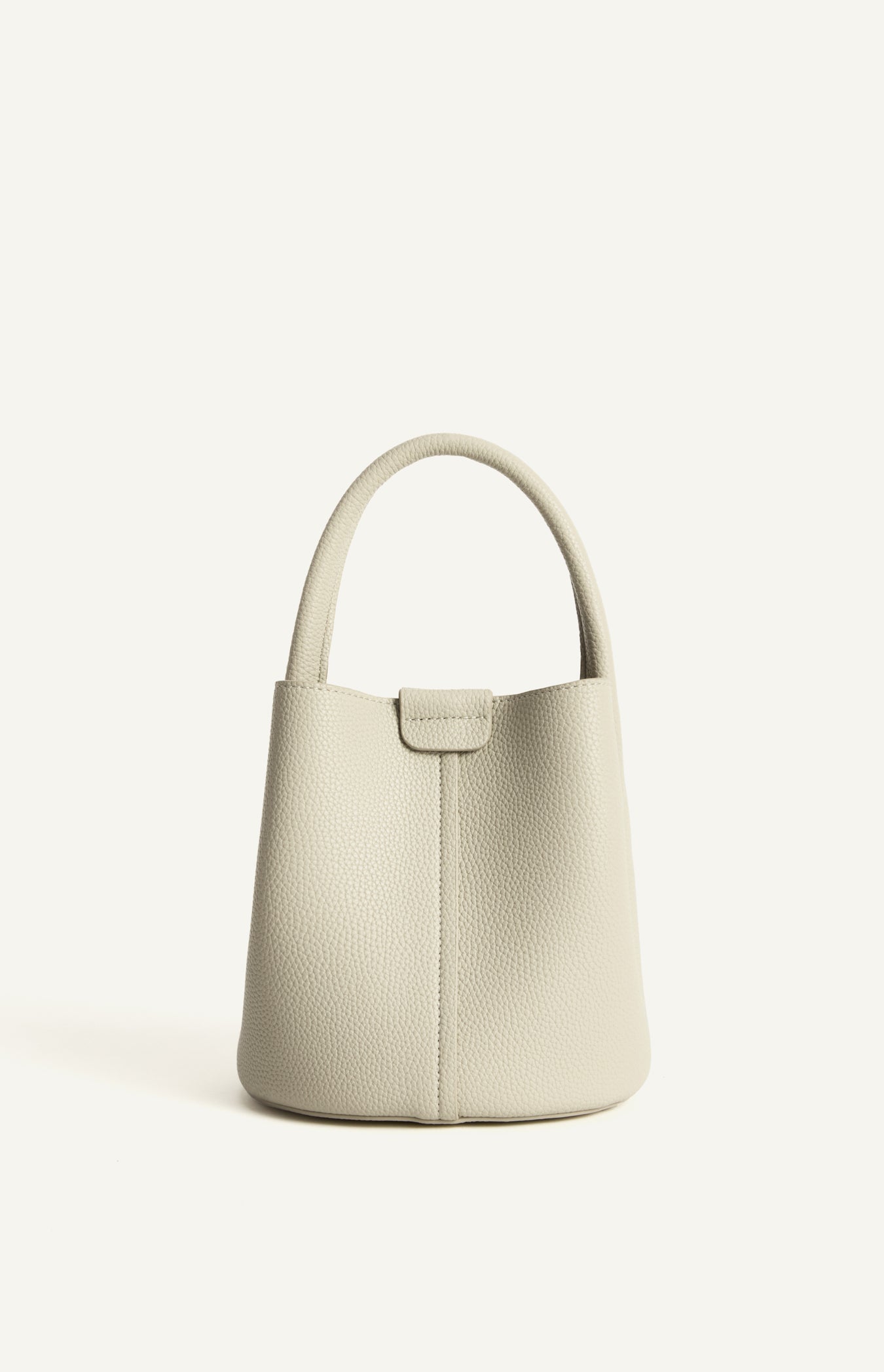 Ophelia Pebbled Vegan Leather Bucket Bag