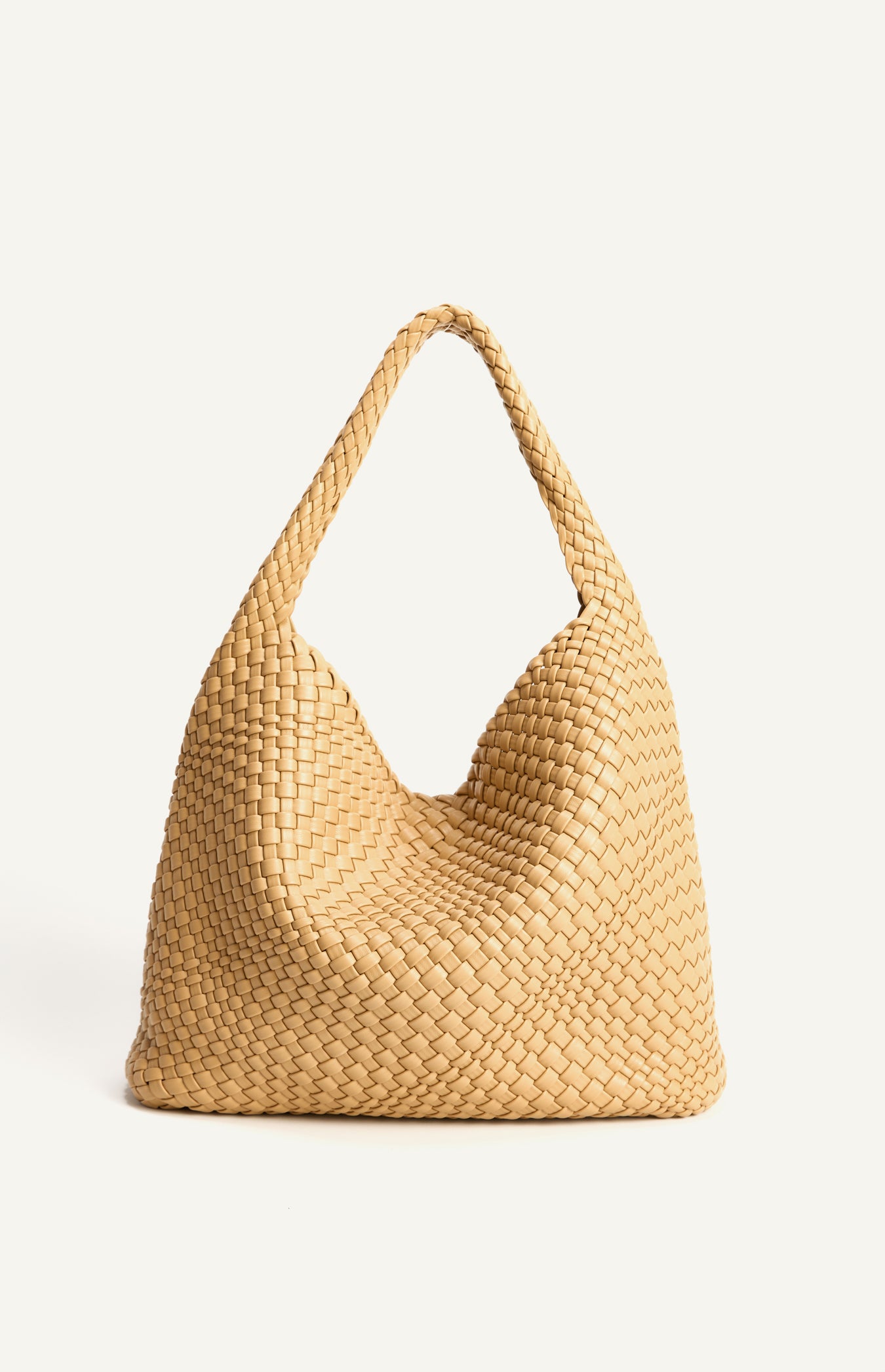 Margot Woven Vegan Leather Hobo Bag with Pouch