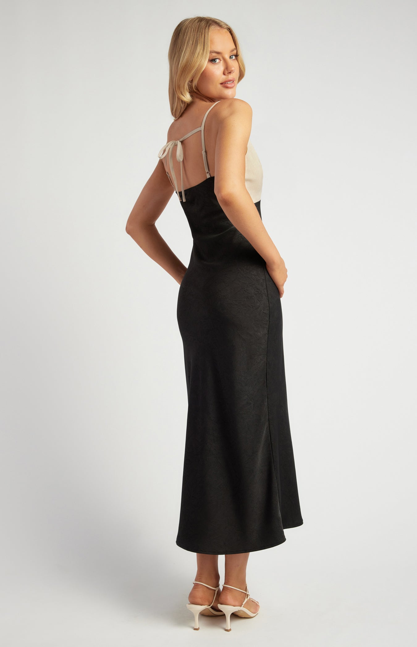 Renee Matte Satin Midi Dress