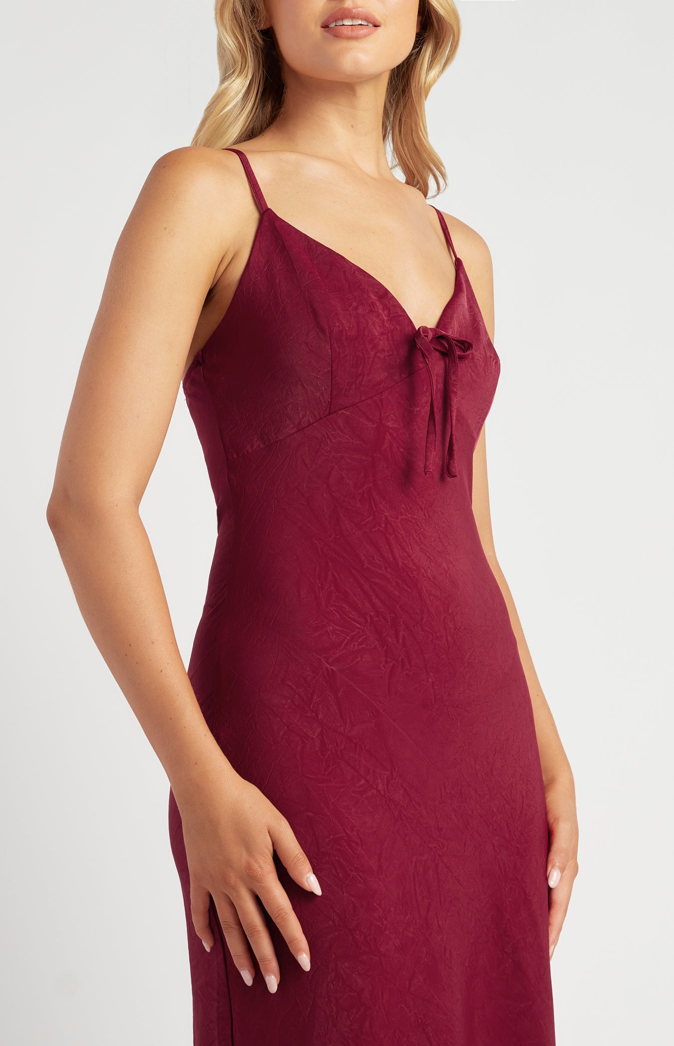Renee Matte Satin Midi Dress