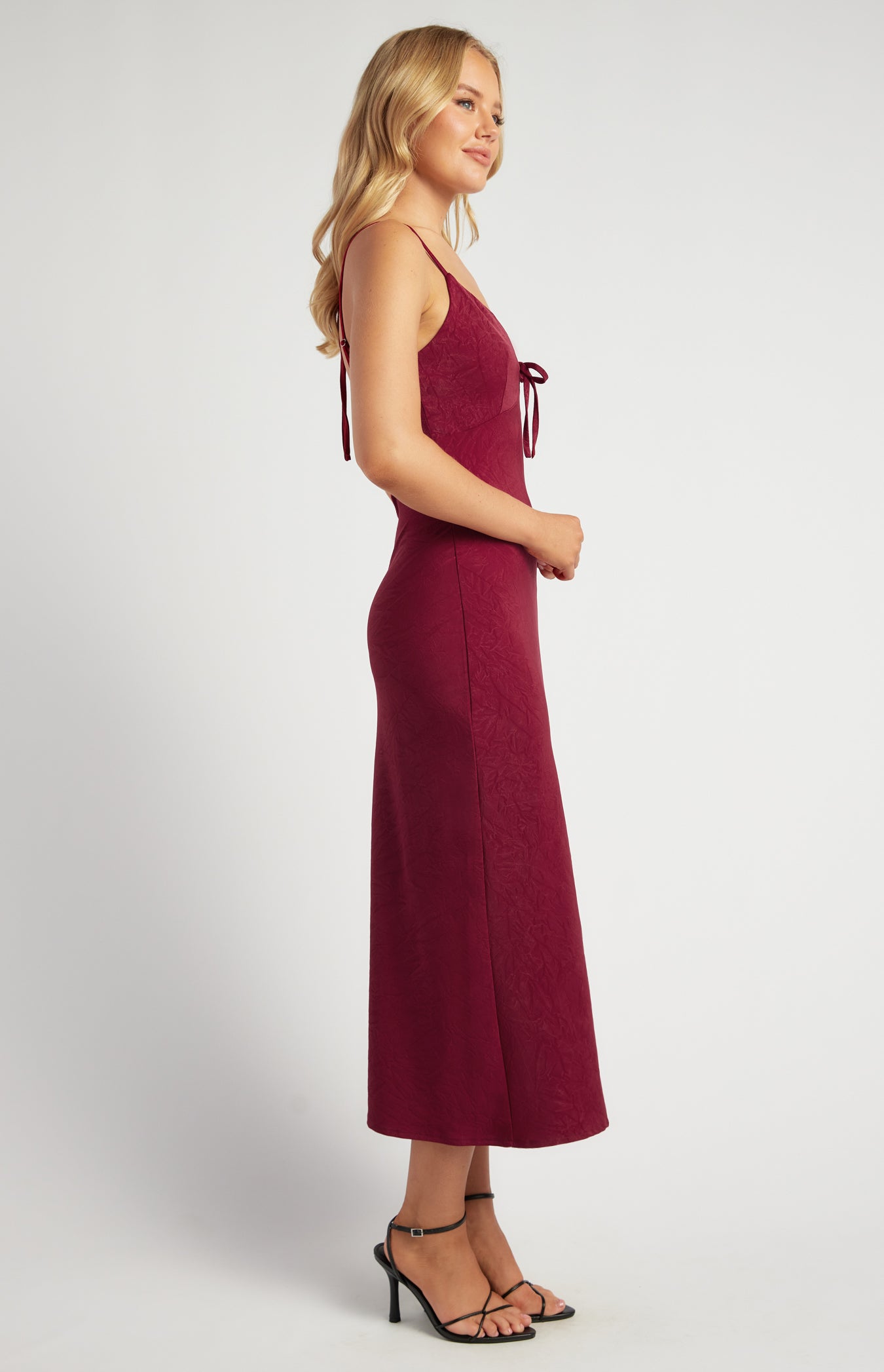 Renee Matte Satin Midi Dress