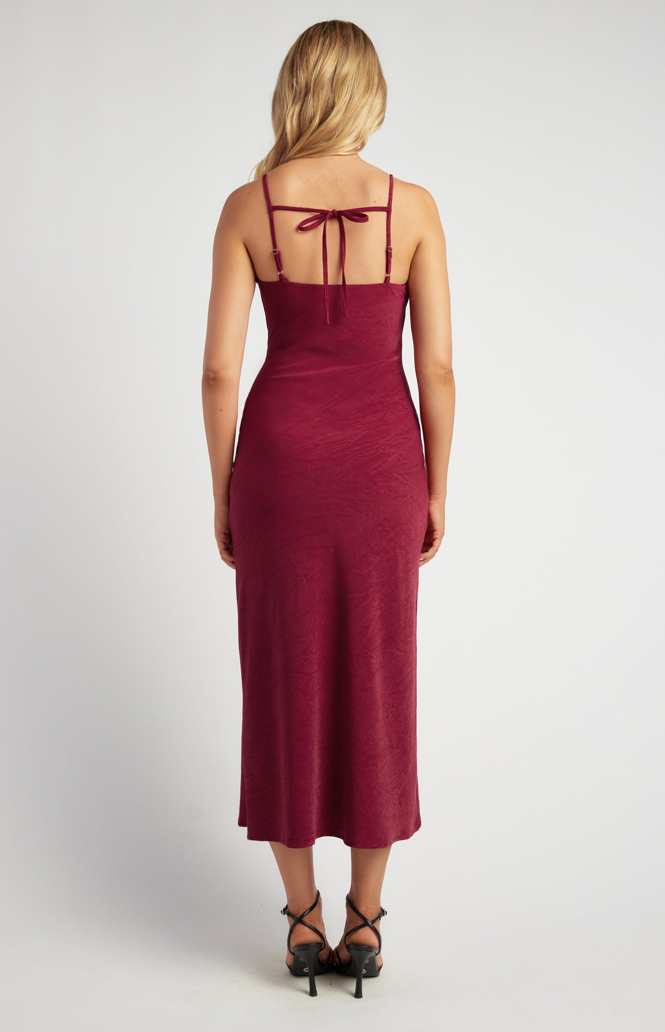 Renee Matte Satin Midi Dress