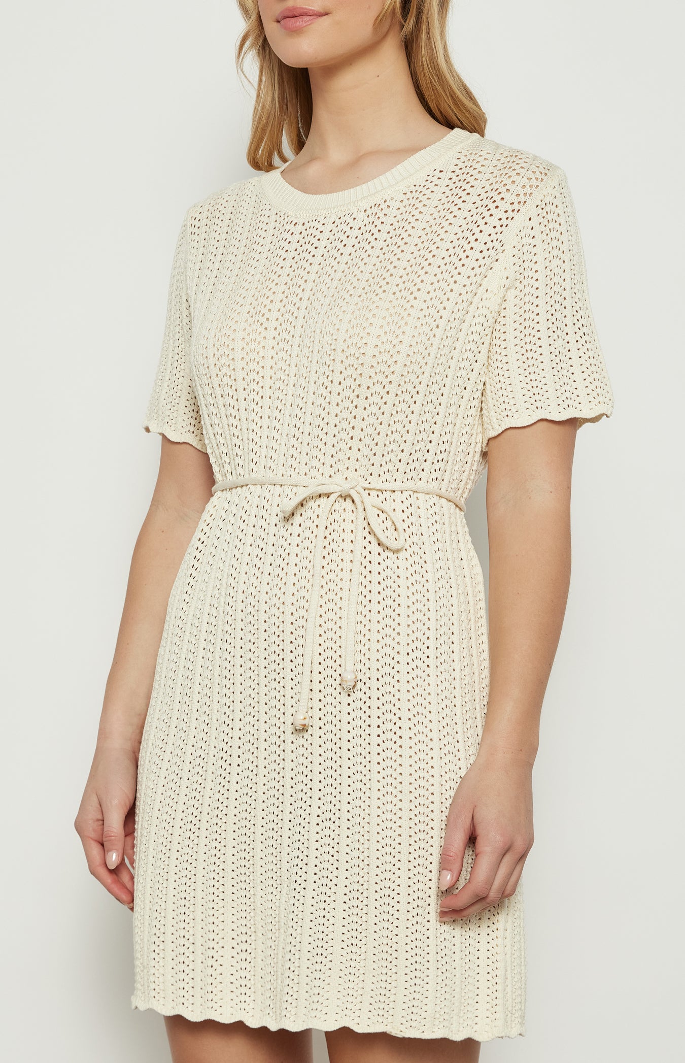 Bella Crochet Knit Mini Dress