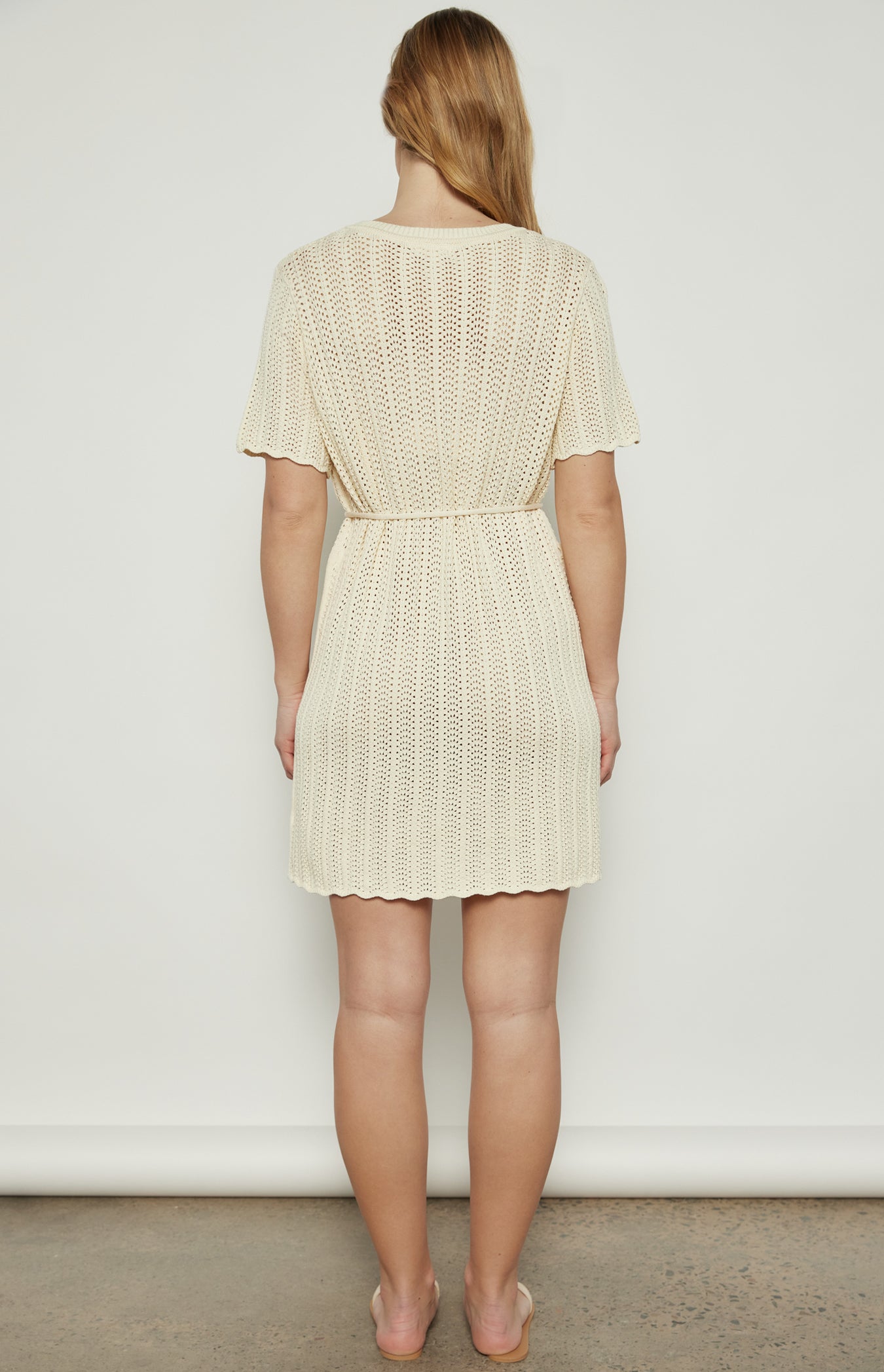 Bella Crochet Knit Mini Dress