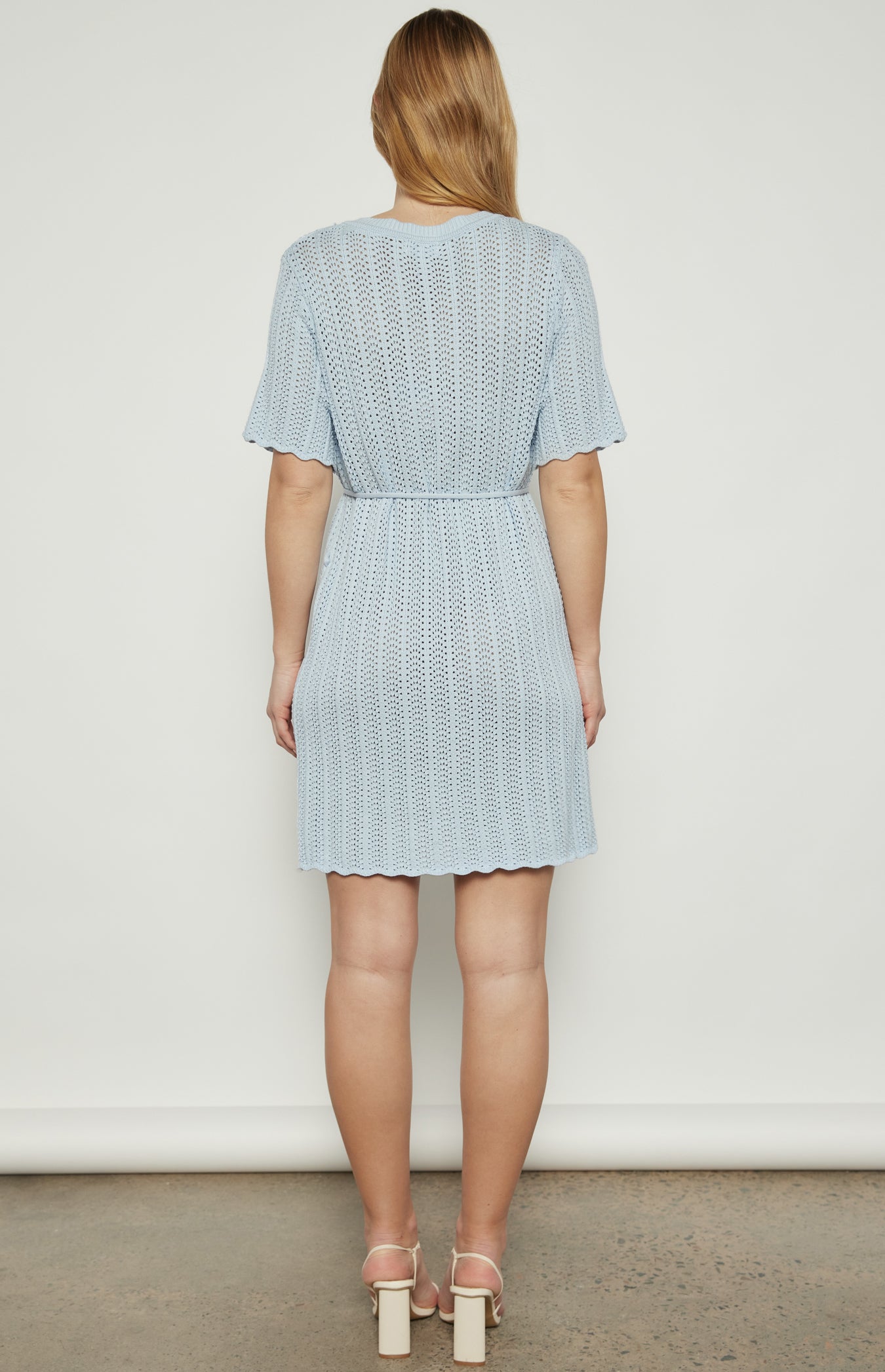 Bella Crochet Knit Mini Dress