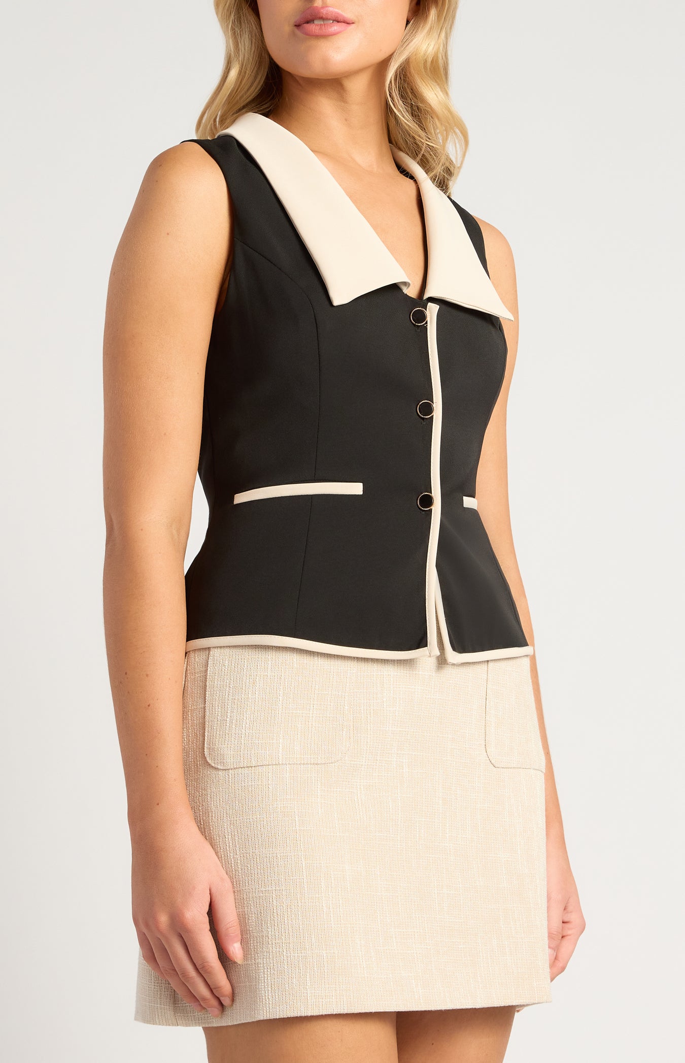Elle Collared Vest Top