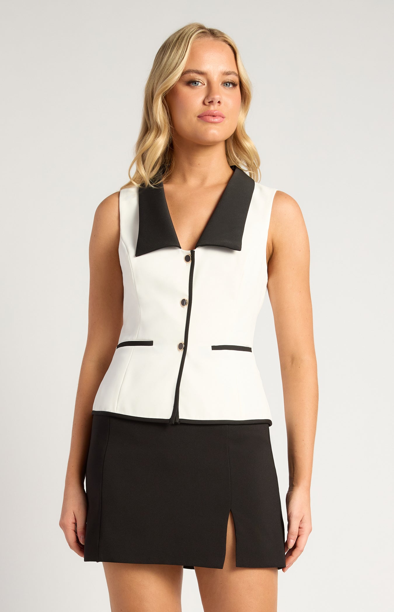 Elle Collared Vest Top