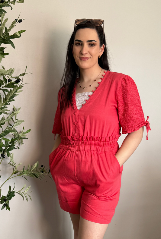 Penny Pink Romper