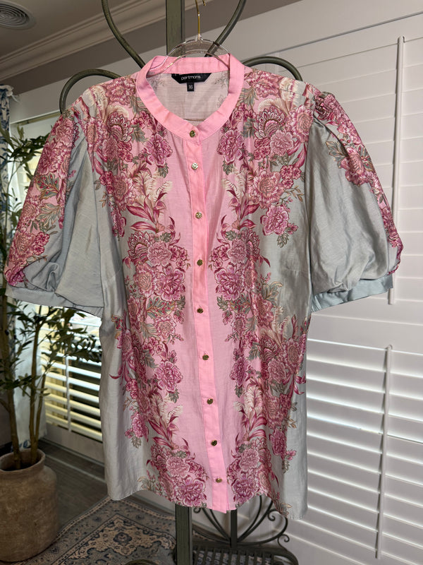 Portmans Pink and Green Blouse