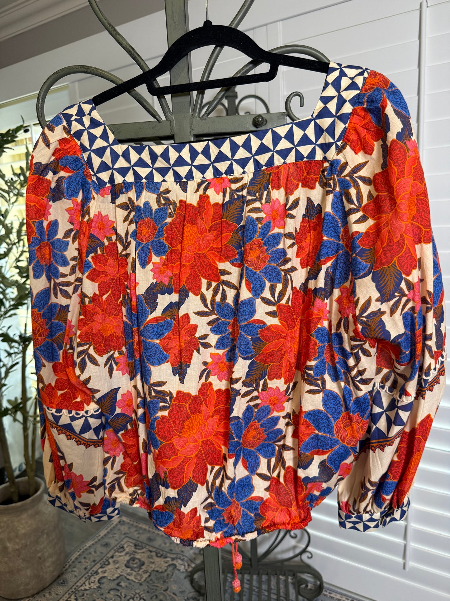 Anthropologie Floral Blouse