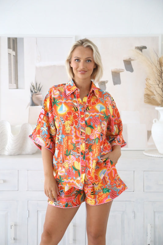 Sunny Days Shirt and Shorts Set